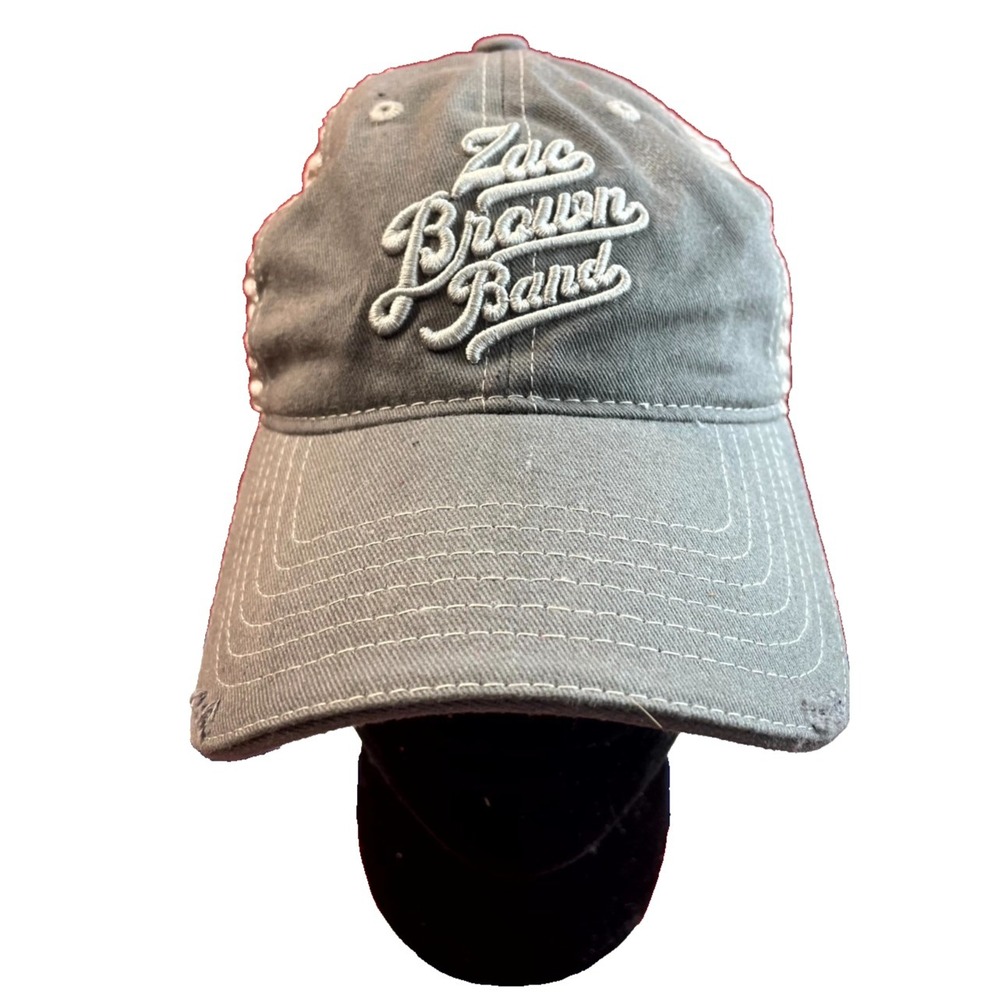 Southern Ground Zac Brown Band Trucker Cap Mens One Size Gray Strapback Hat